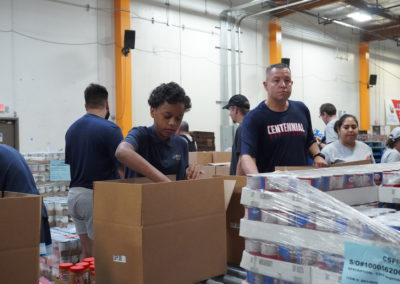 Centennial Basketball Team at St. Mary's Food Bank